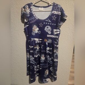 Girls Mickey Mouse Dallas Cowboys Dress 7/8t